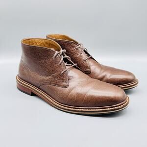 Cole Haan Boots Men 7.5 Brown Leather Chukka Barron Ankle Lace Up Casual Comfort